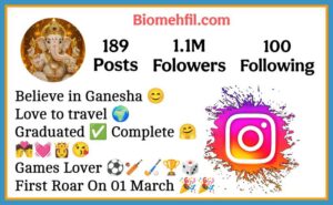 Ganpati Bappa Lover Bio For Instagram
