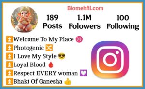 Ganpati bappa bio for instagram with emoji