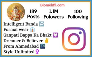 Instagram Bio For Ganpati Bhakt