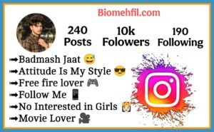 Attitude Jaat Bio For Instagram 