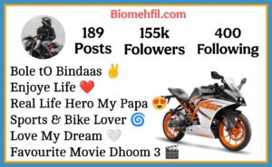 Bike Lover Bio For Instagram 