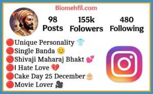 Shivaji Maharaj Bio For Instagram 