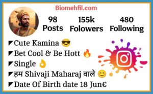 Shivaji Maharaj Instagram Bio