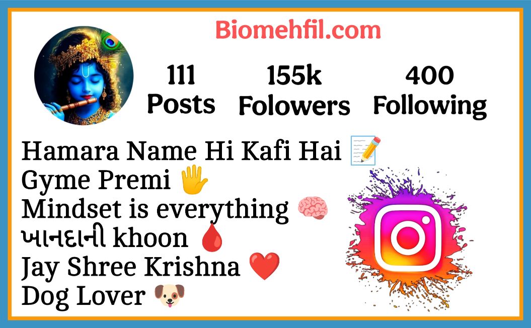 Krishna Bio For Instagram For Boys