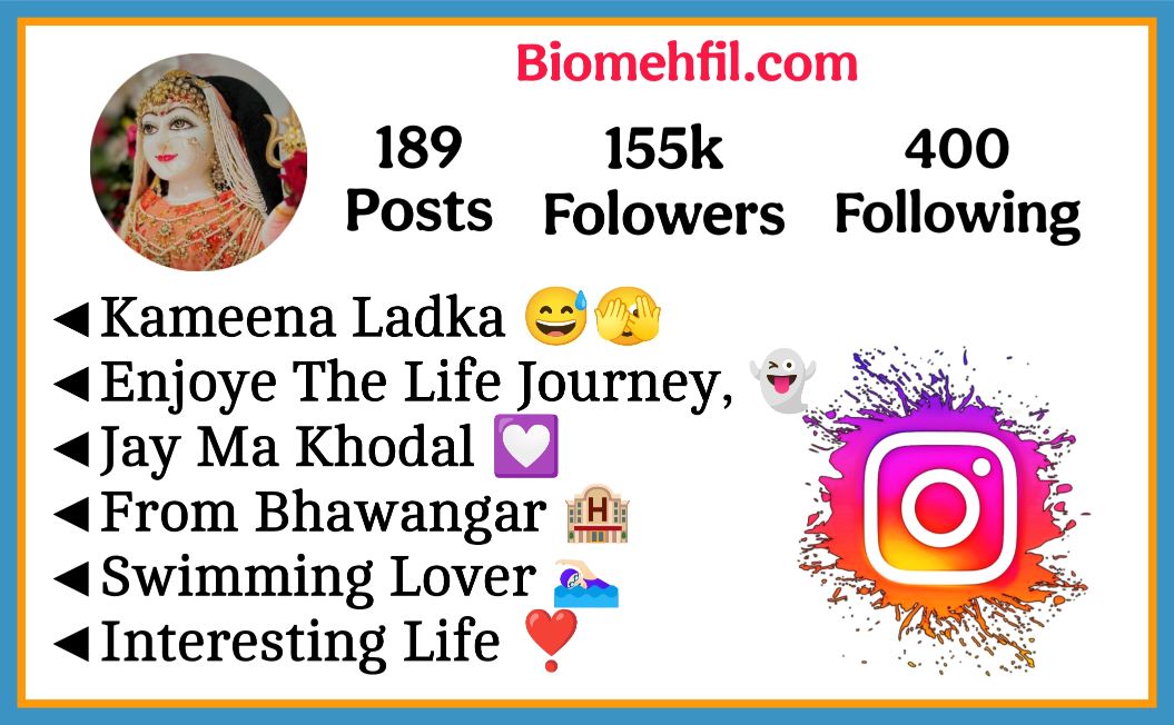 Ma Khodal Bio For Instagram 