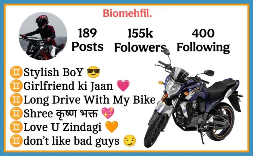 Bike Lover Bio For Instagram