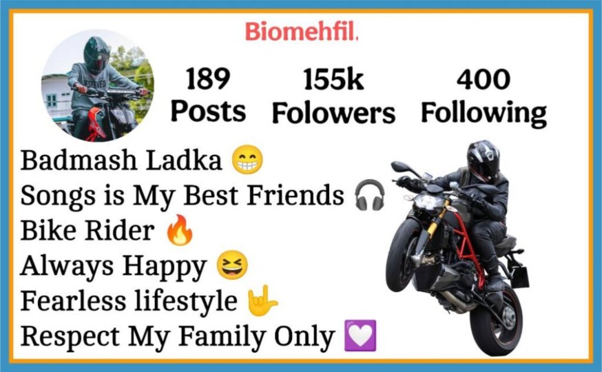 Bike Lover Bio For Instagram