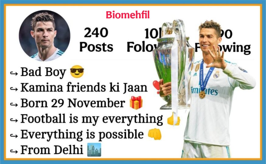 Instagram Bio Football Lovers