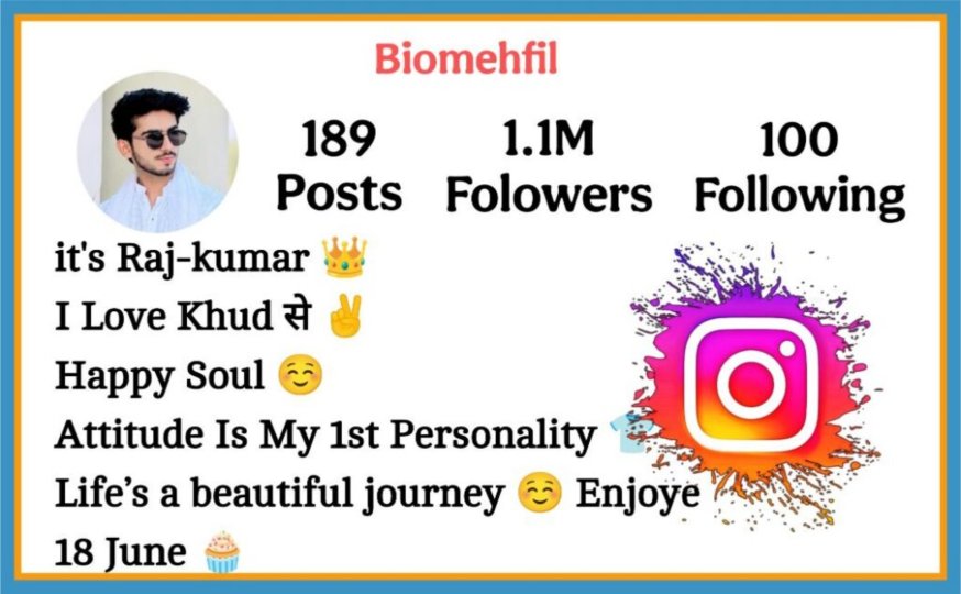 Instagram Bio For Boys
