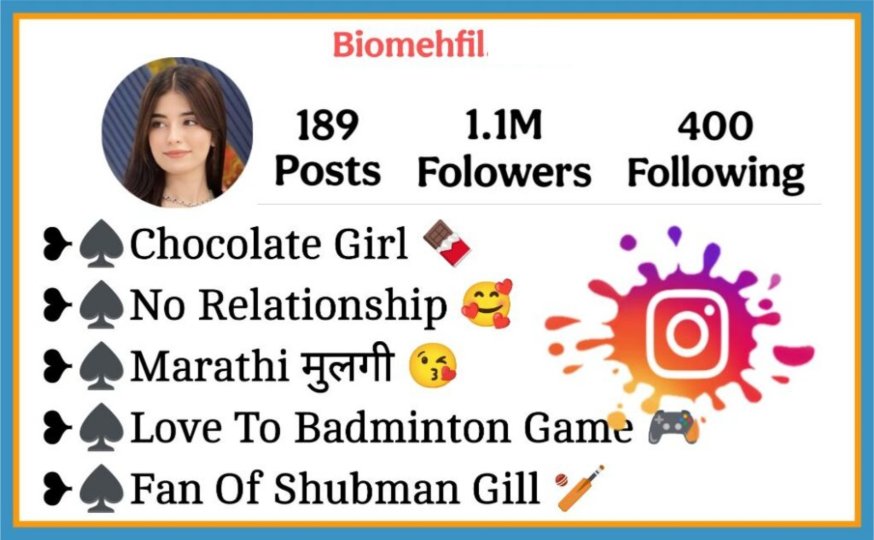 Instagram Bio In Marathi