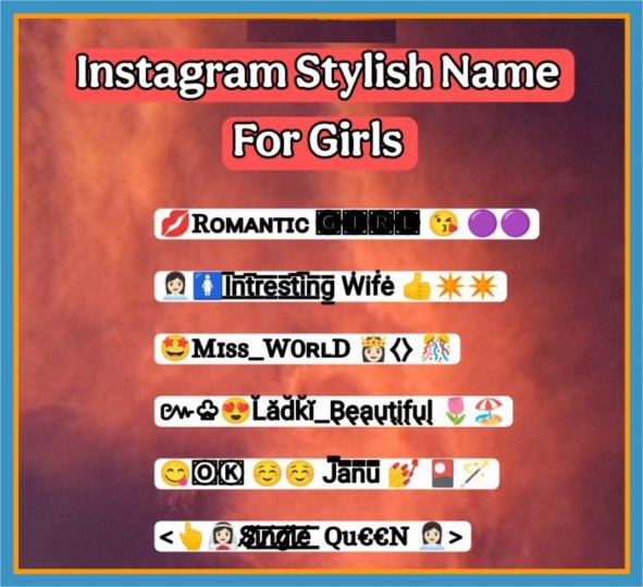 Instagram Stylish Name