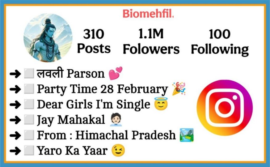 Mahakal Bio For Instagram 