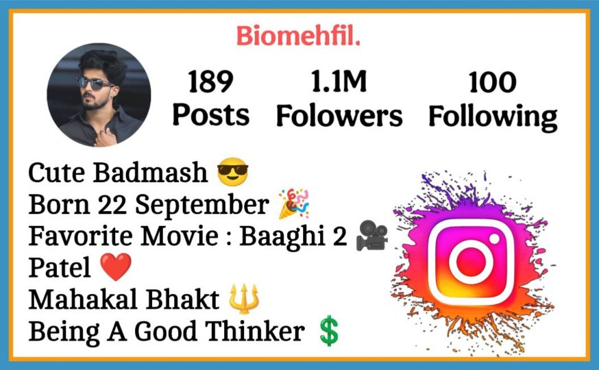 Patel Bio For Instagram