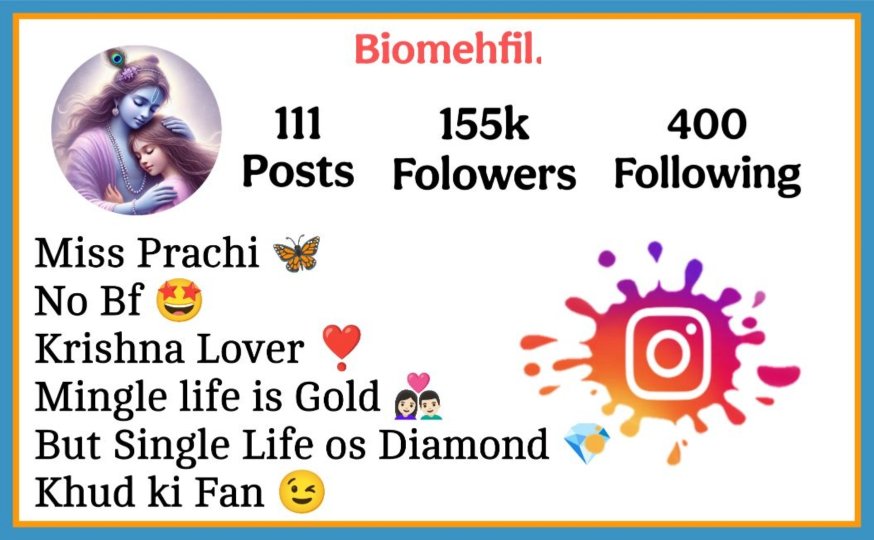 Krishna Bio For Instagram